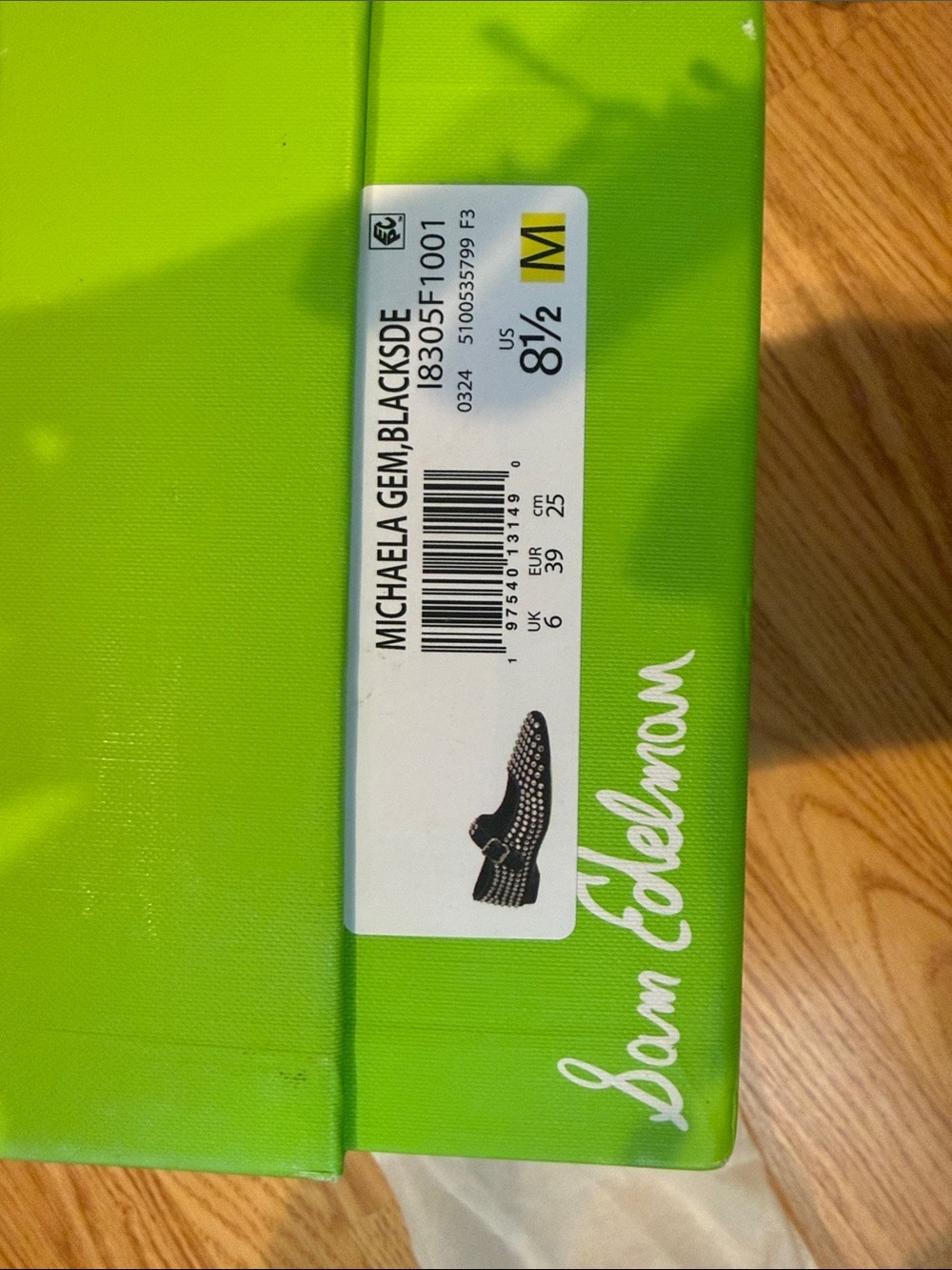 Sam Edelman Black Studded Mary Jane Flats - Picture 4 of 4